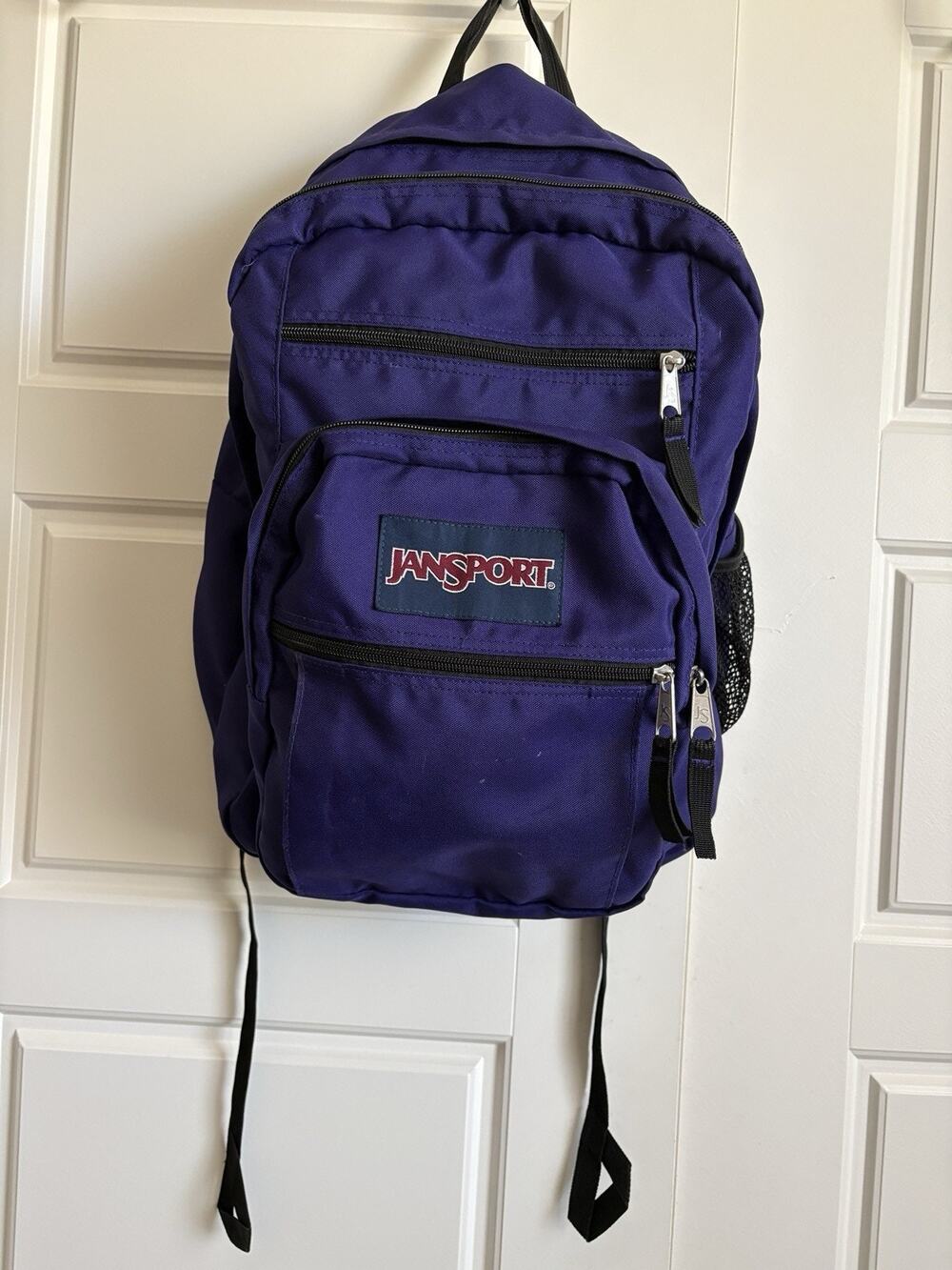 VTG JanSport TDN7 SuperBreak Backpack Purple Classic Travel Bag Durable 1990s
